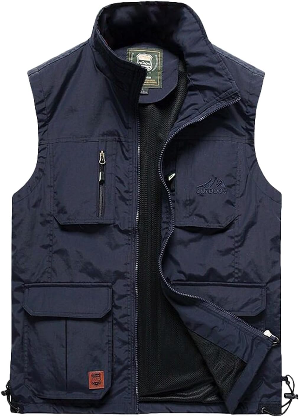 HJINGSUN Mens Vests Casual Summer Lightweight Zip Up Vest