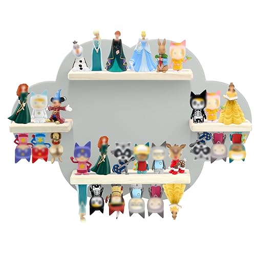 Taladad for TonieBox and Tonie Shelf Cloud,Tonies Storage for 12-20 Tonie Figures Characters Magnetic Wall Shelf for Tonies Toniebox, Charging Station (Grey-Without Box Holder)