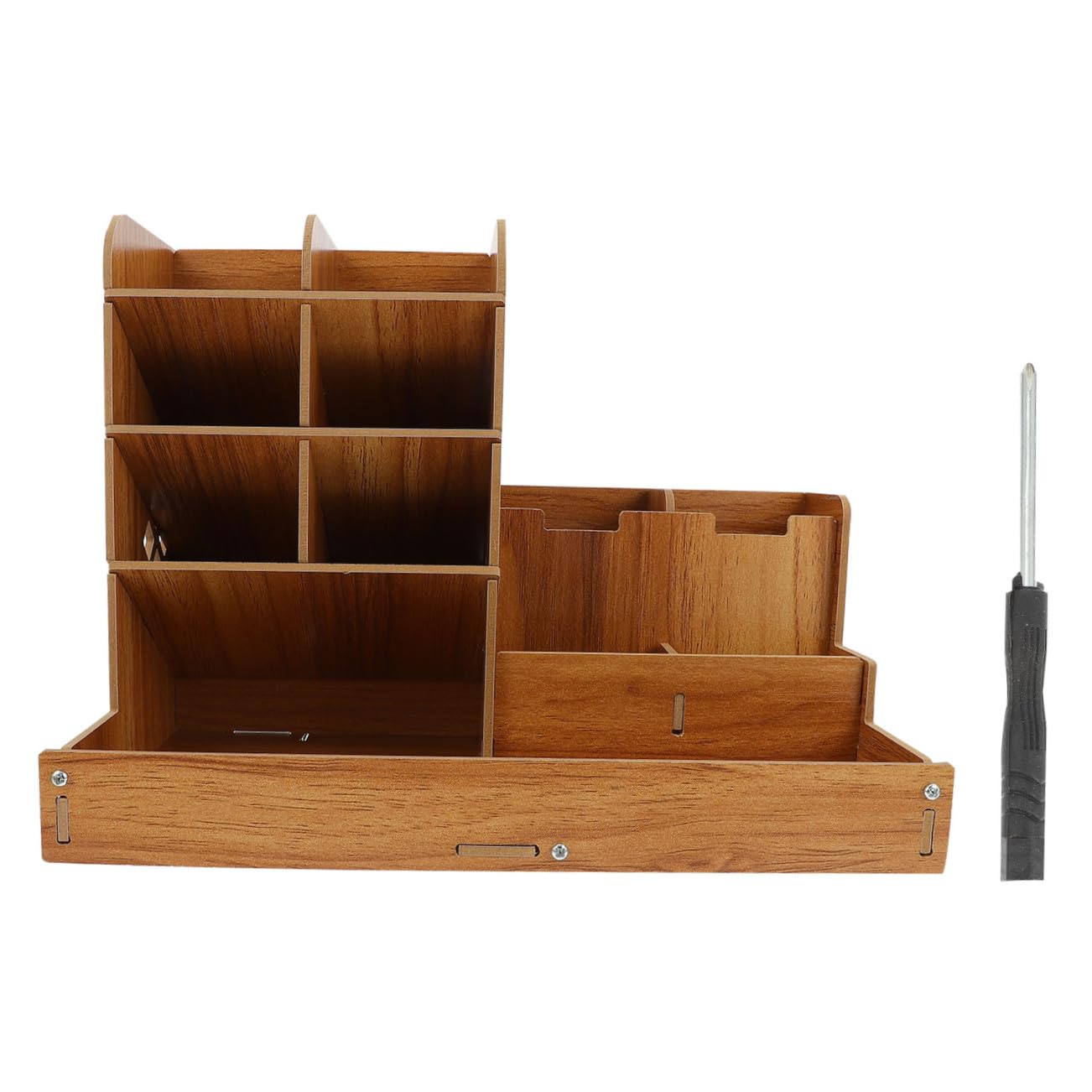 Porte-stylo multifonctionnel en bois PLAFOPE pour trier le bureau