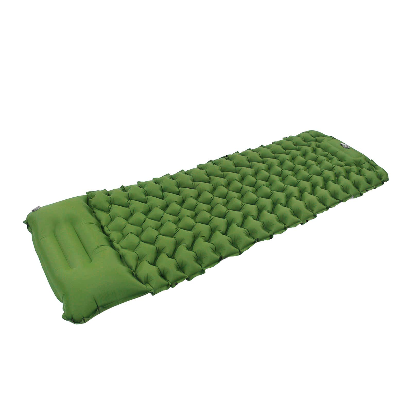 Zerodis Foot Inflatable Ergonomic Sleeping Pad for Camping Outdoor Use, Tear Nylon Material (Olive Green)