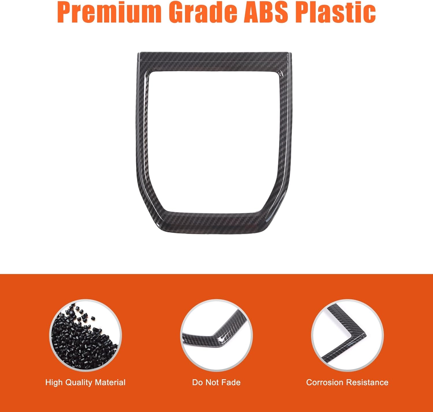 Gear Shift Frame Cover Trim ABS Control Gear Box Shift Knob Panel Frame Cover Sticker Compatible with Subaru WRX 2022 2023 2024 2025