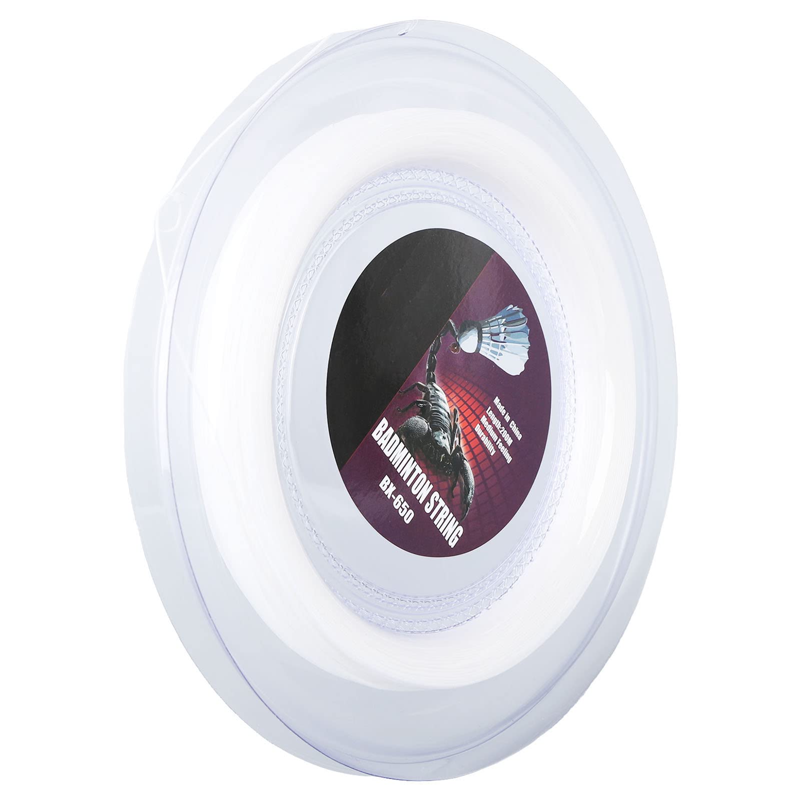 Ubervia Badminton Racket Replacement String for Gym Badminton Racket (White)-picture-11