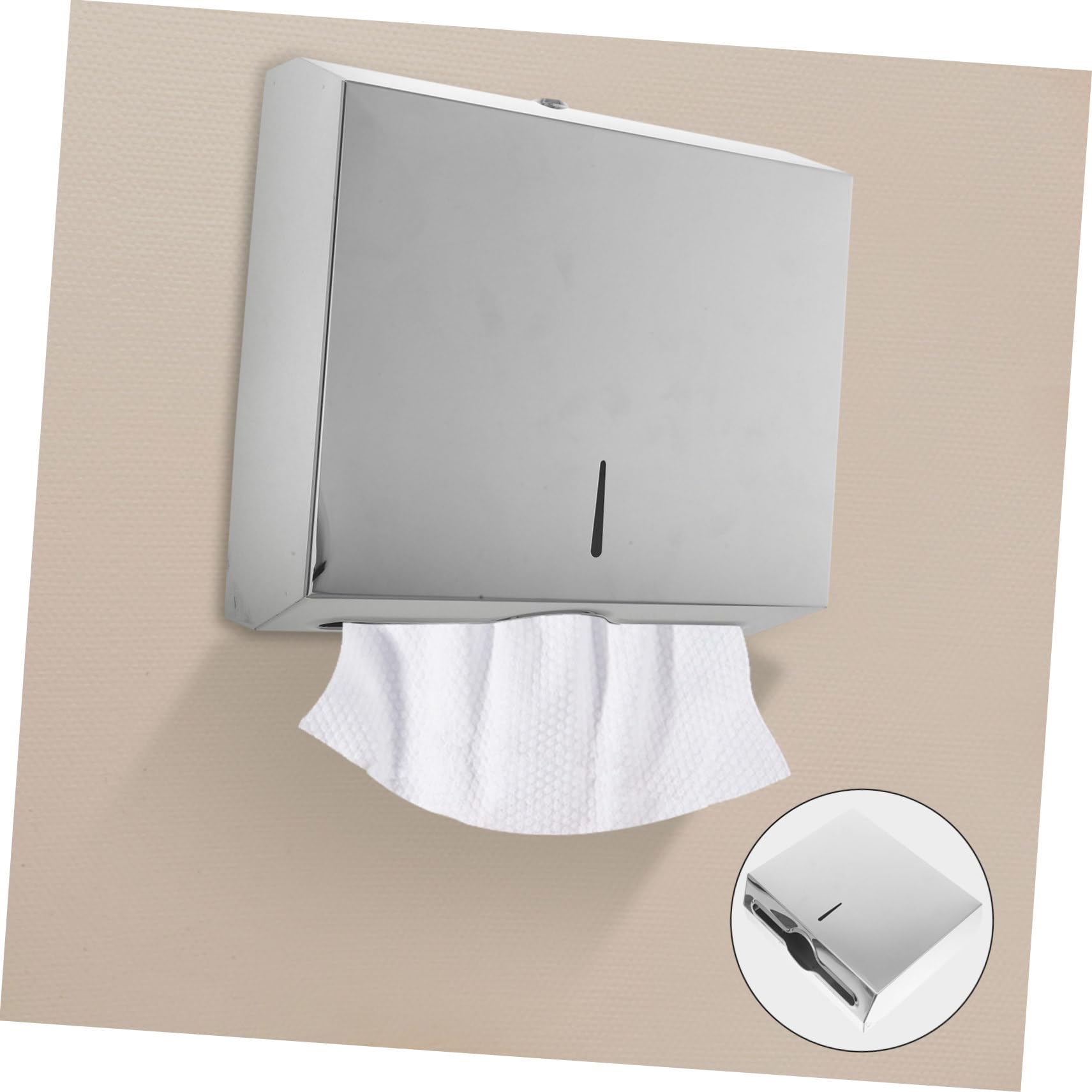 BESTYASH Dispenser Asciugamani Acciaio Inossidabile e Resistente per Pubblici e Commerciali Design per Maggiore Comfort