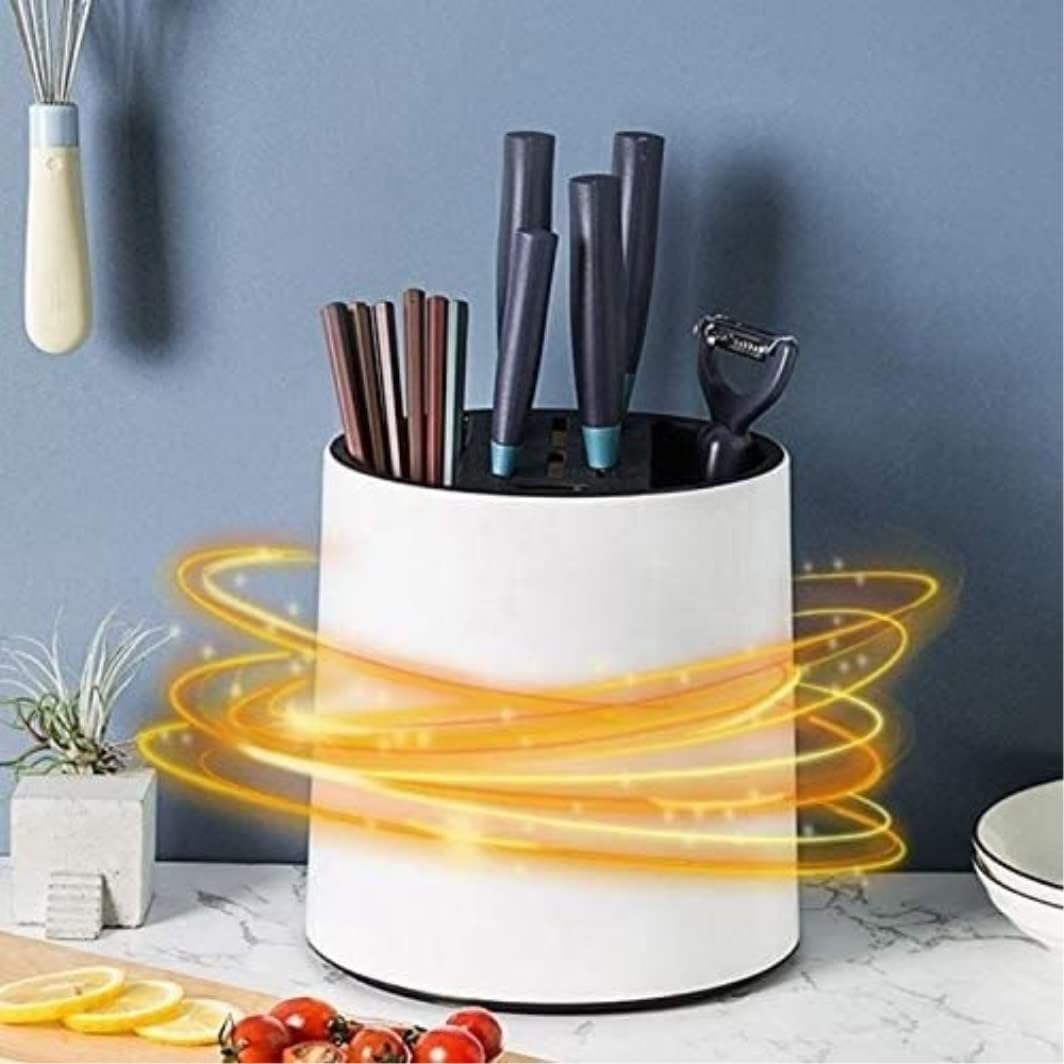 Knife Block Storage Stand Kitchen,Only Selling Cutter Holder,Multi-Function Shelf Plastic Rack Supplies Knives Tube