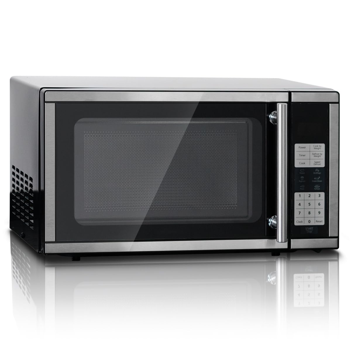 Smad Small Microwave Countertop 0 7 Cu Ft with Removable Turntable and Child Lock 700W Mini Microwave Compact