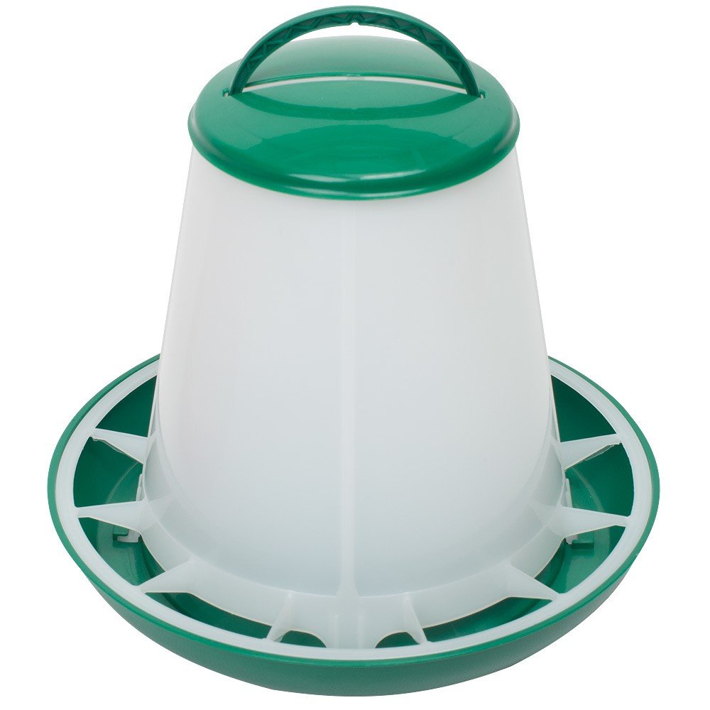 Eton Green & White 1kg Poultry Feeder