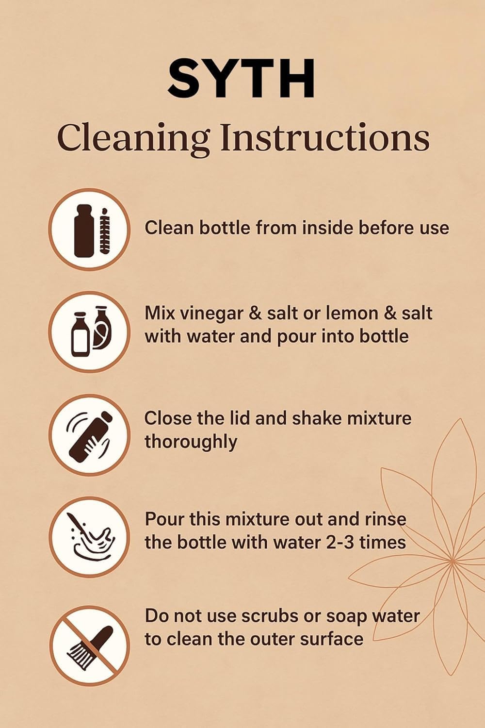 SYTH 100% Pure Copper Water Bottle With carrying Canvas Bag|Lab-Tested|34 OZ Leakproof, Handcrafted Ayurvedic Copper Vessel for Health, Pure copper water bottle for drinking (Copper Bottle With bag) - Image 8