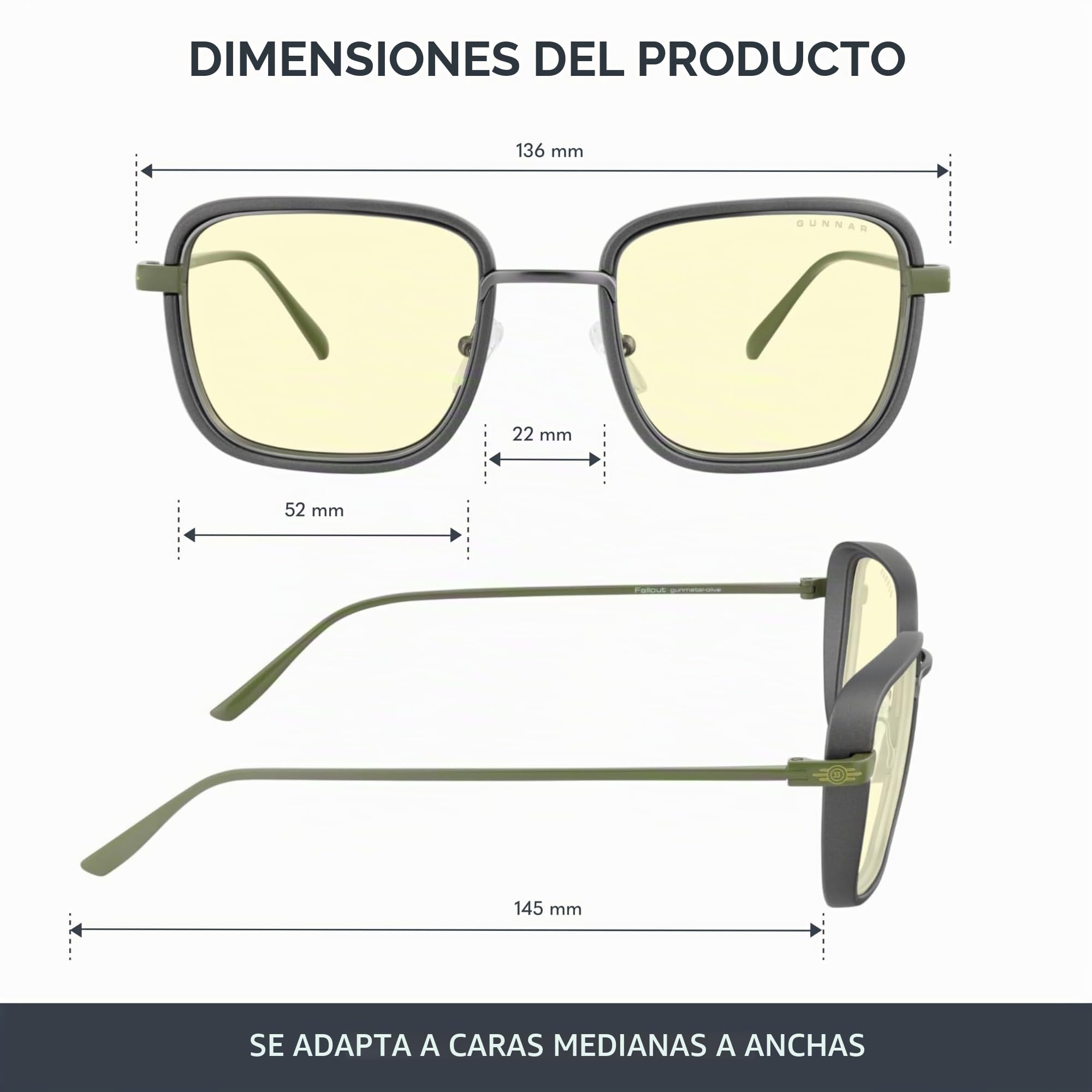 Gunnar x Fallout - Vault 33 Gafas luz azul