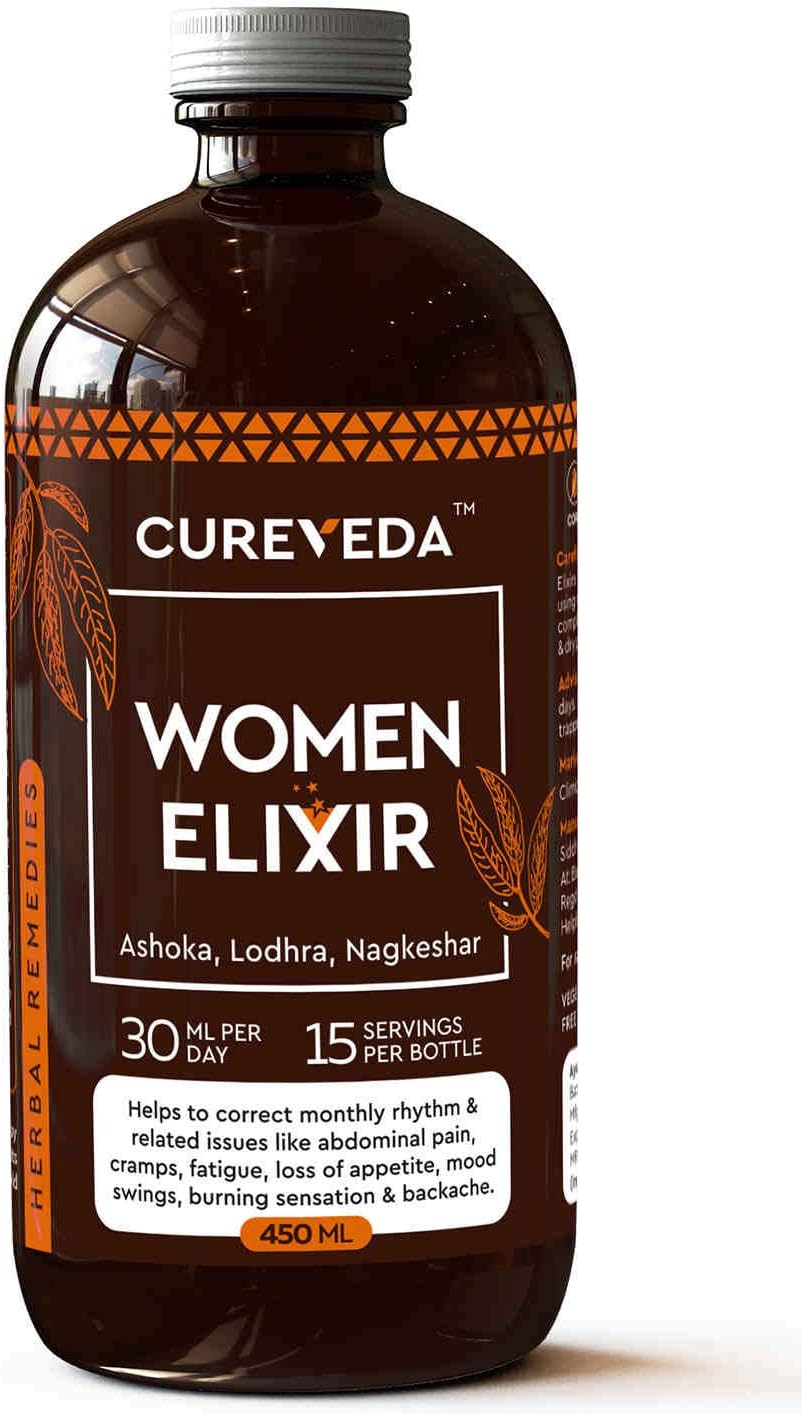 Cureveda Herbal Women Elixir- for Women's Health 450 ml (Pack of 1) Herbal