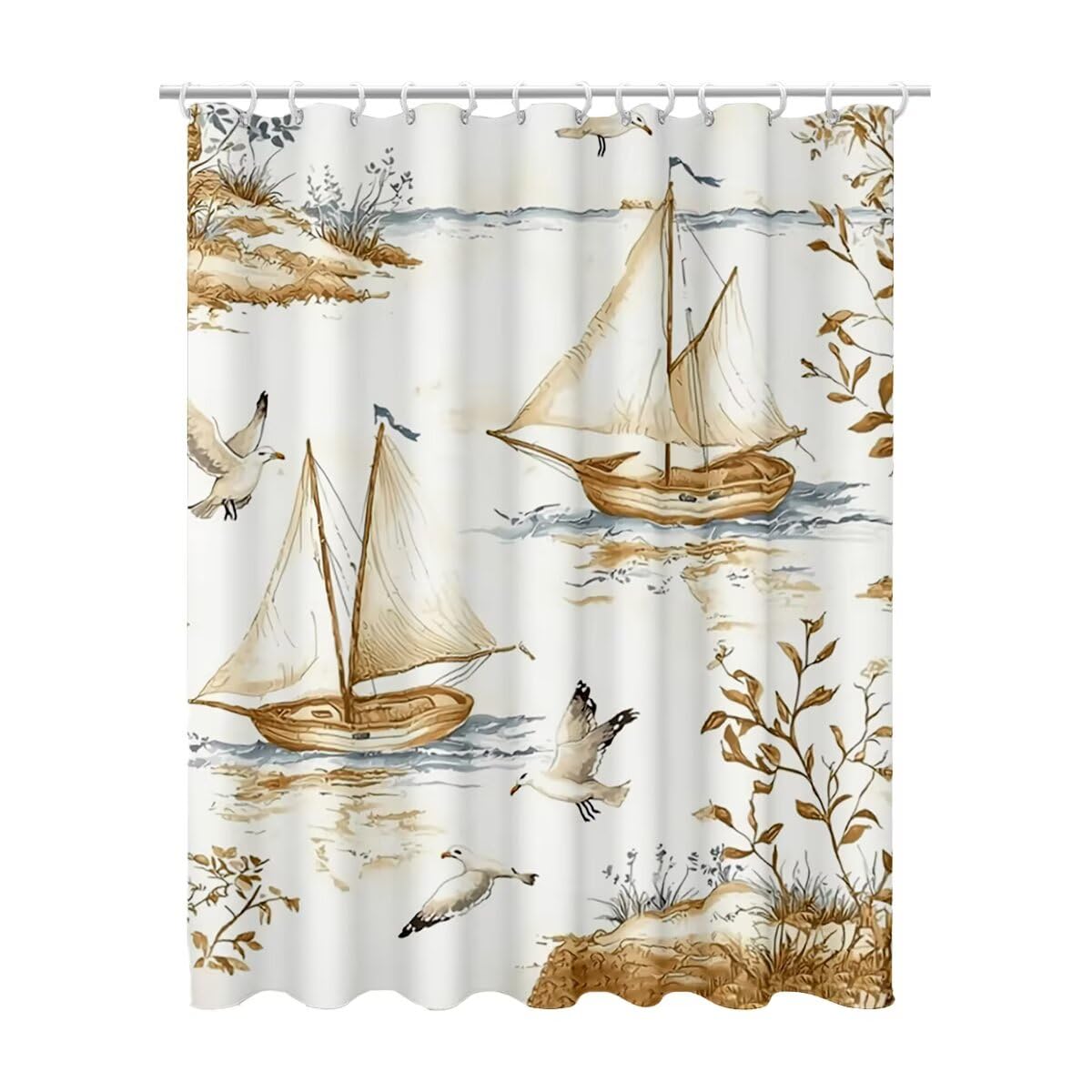 Rideau douche beige 180x200 rideau de douche tissu imperméable lavable polyester rideaux baignoire