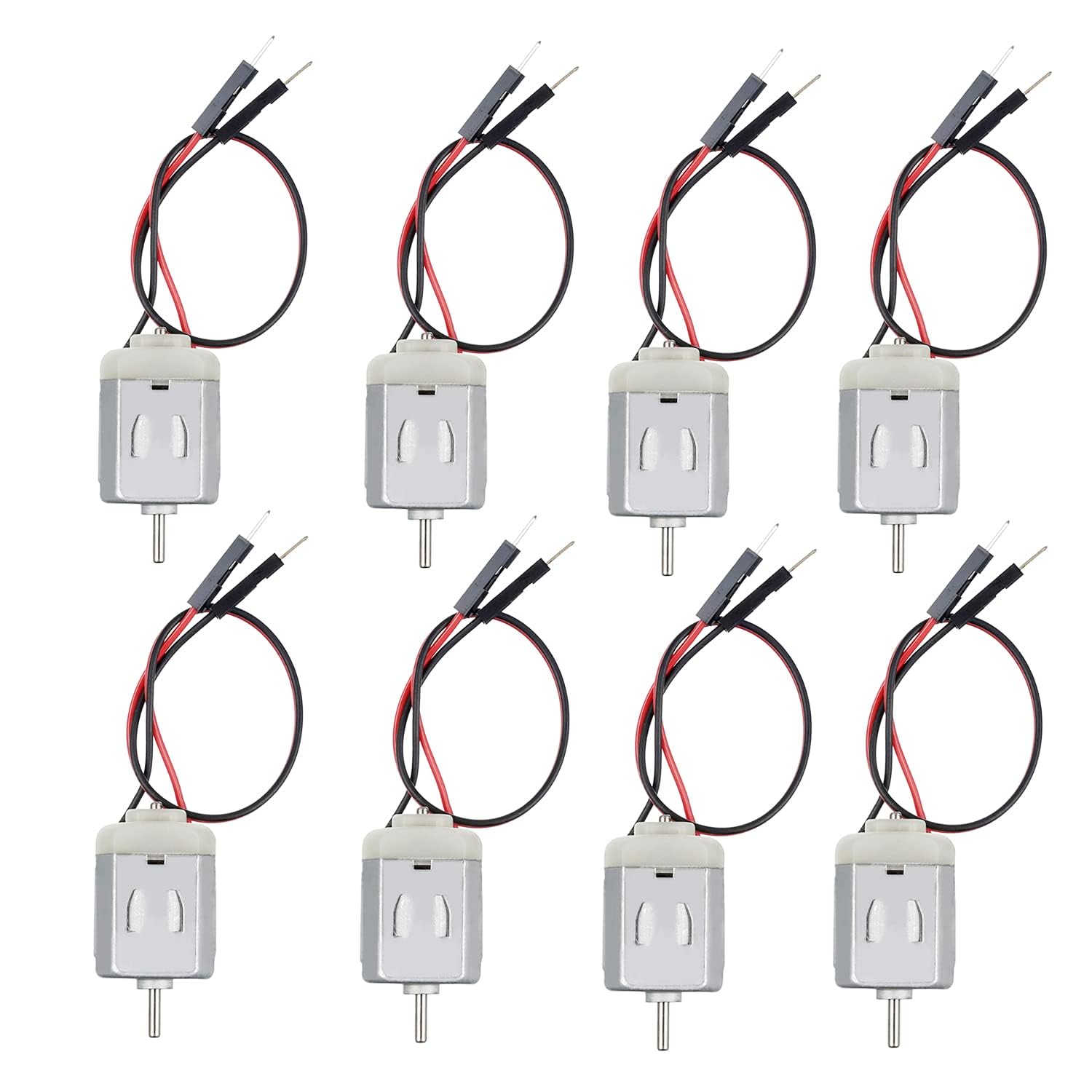 BOJACK 8 Pcs Type 130 EK1450 1 V- 6 V Volt Miniature DC Toy Motors for Arduino Hobby DIY Projects