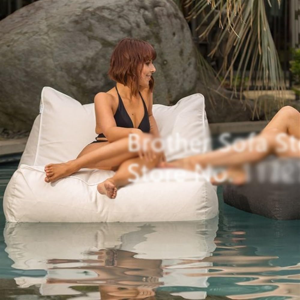 L Shape Floating Beanbag Swimming Pool - Floating Bean Bag For Pool- Pool Floating Bean Bag - Reusable Bean Bag For Swimming - Adult Size Water Pool Floating Bean Bags ( Color : C , Size : 110*50*60cm