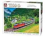 Aus Karton King 5716 Intercity Zug Gotthard Schweiz Puzzle
