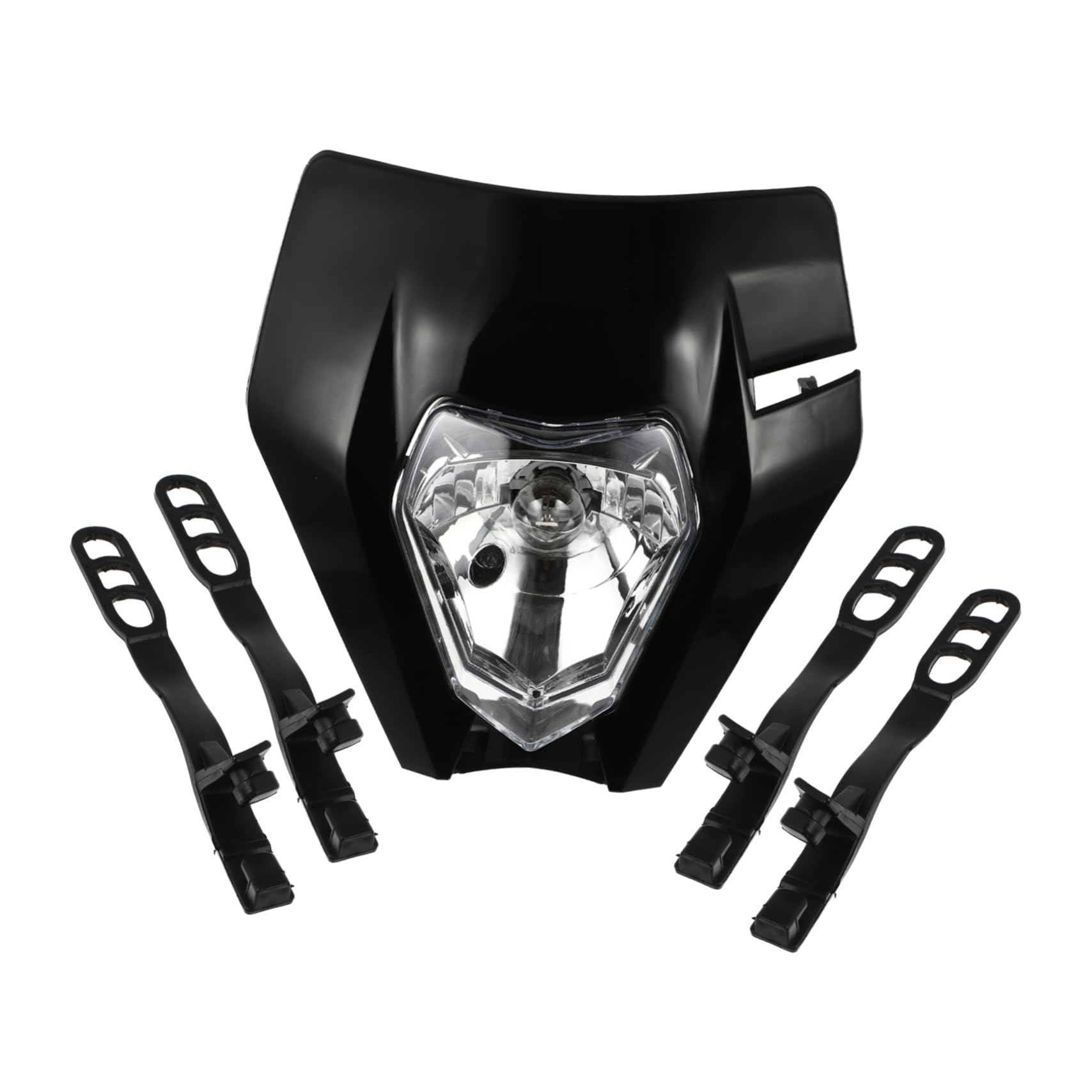 ULTECHNOVO Faro da Motocross LED Luce Anteriore per Moto Realizzata Materiali di Assicura un Funzionamento Stabile Durante la Guida Notturna Condizioni di Maltempo