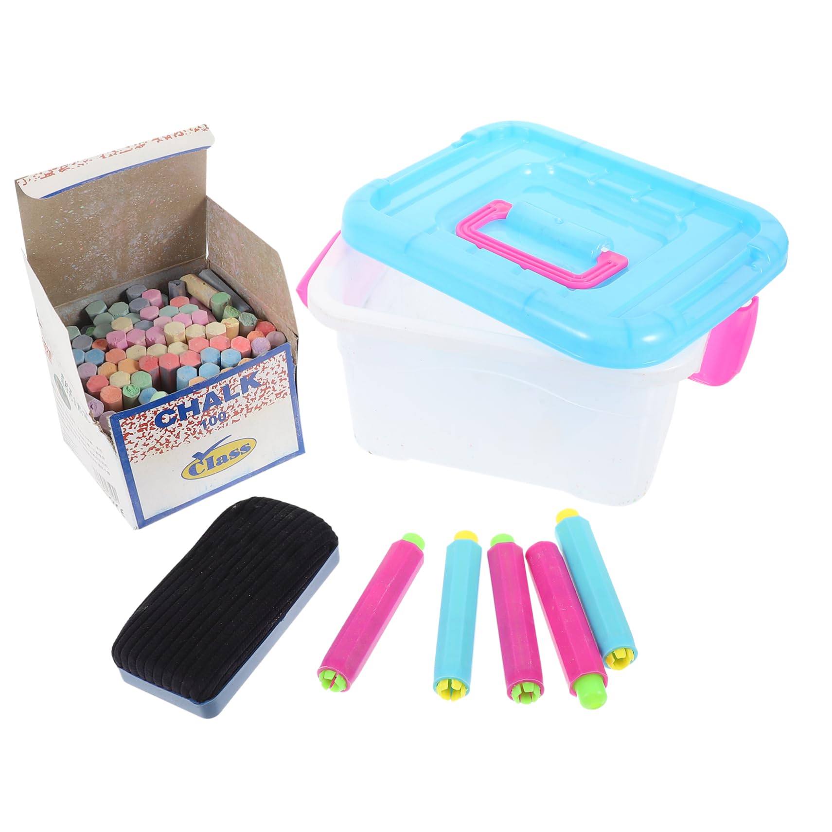 BESTonZON 1set Gessetti e Manici Per Insegnanti e Resistente Per Lavagne e Artistici Accessori