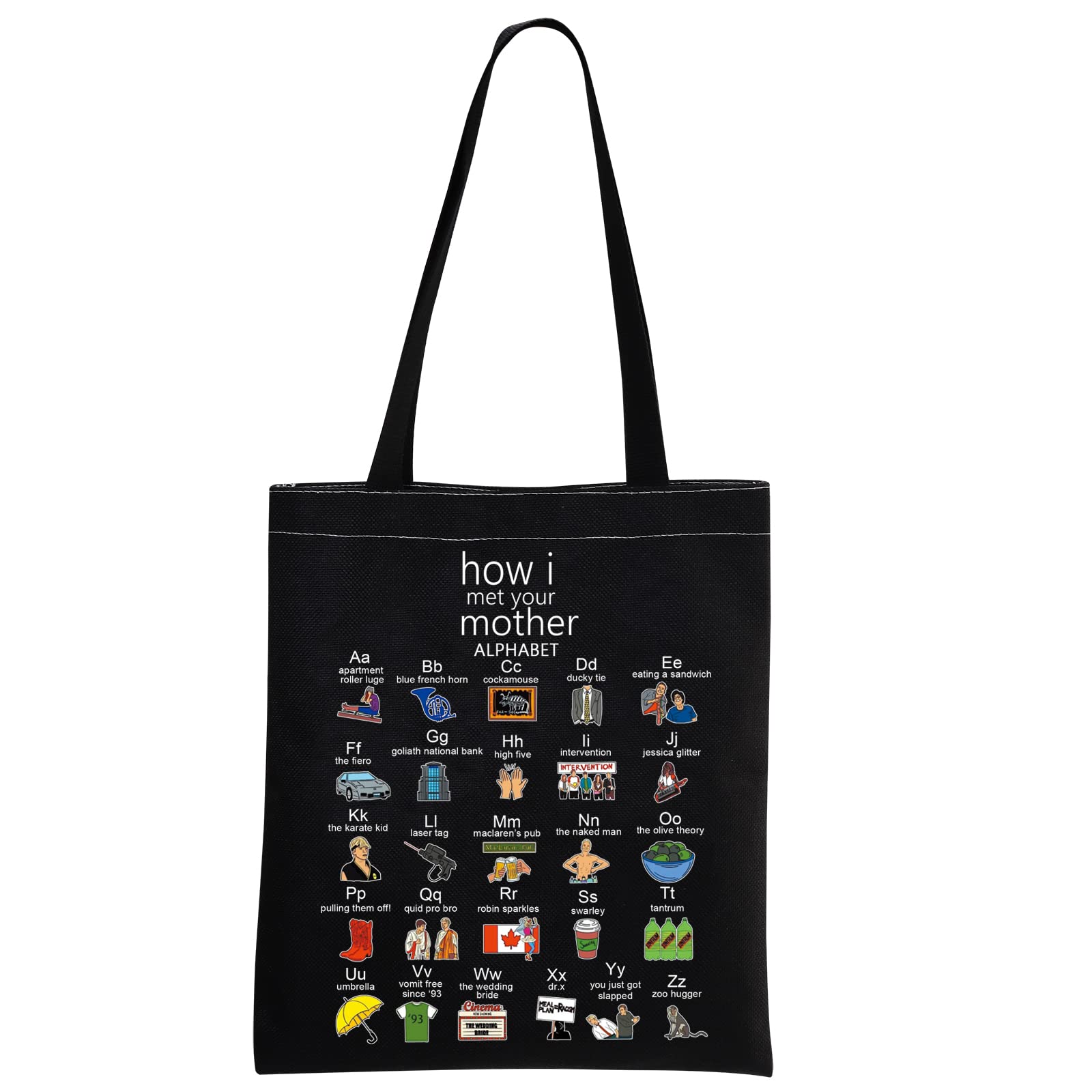 MNIGIU HIMYM Inspired Gift HIMYM Tote Bag HIMYM Fans Gift HIMYM Tv Series HIMYM Merchandise