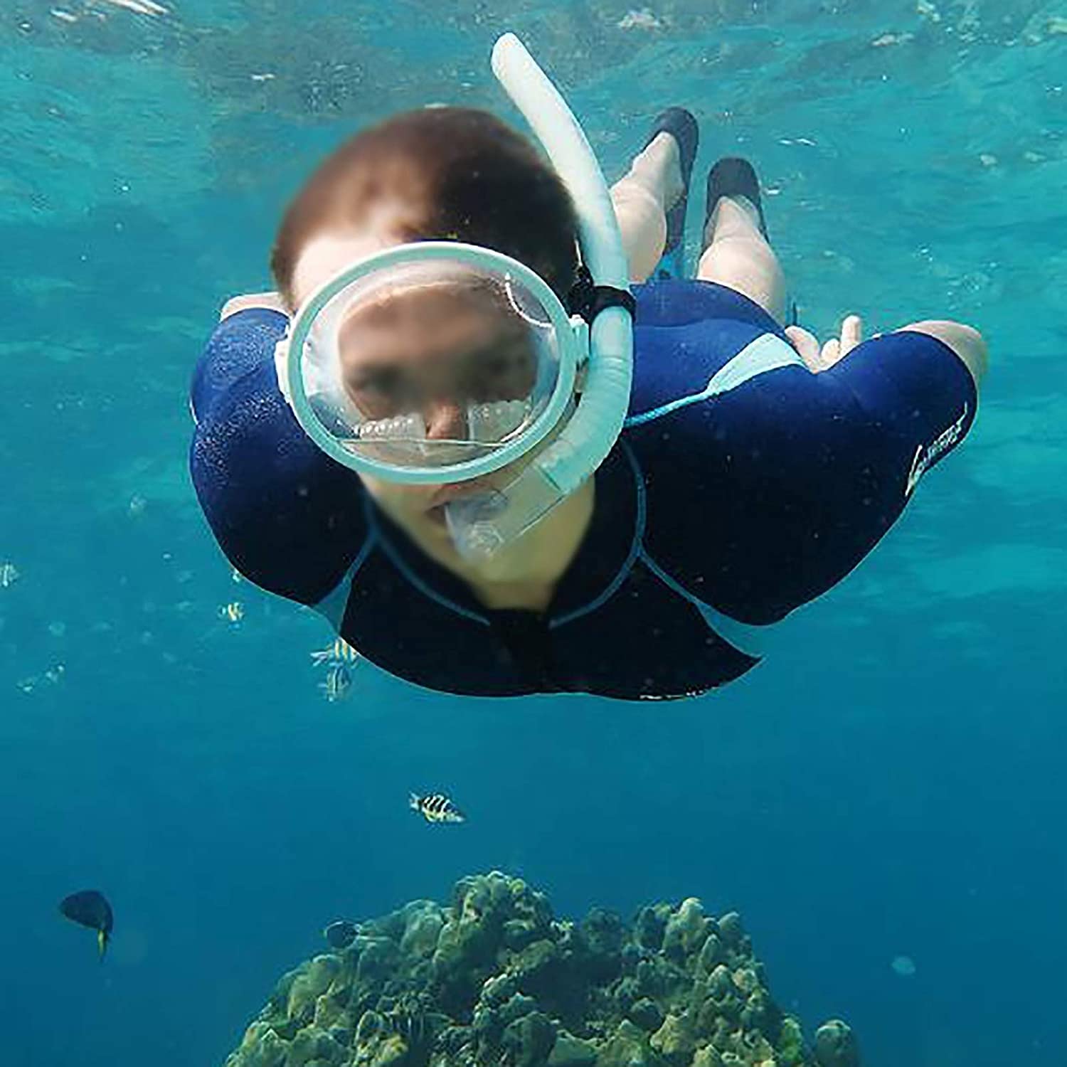 Gafas de buceo Máscaras de buceo Máscara de snorkel Máscara de snorkel 180° Vidrio templado Antifugas Anti-vaho Fácil respiración Buceo Máscara de snorkel Para natación Pesca submarina Buceo Homb