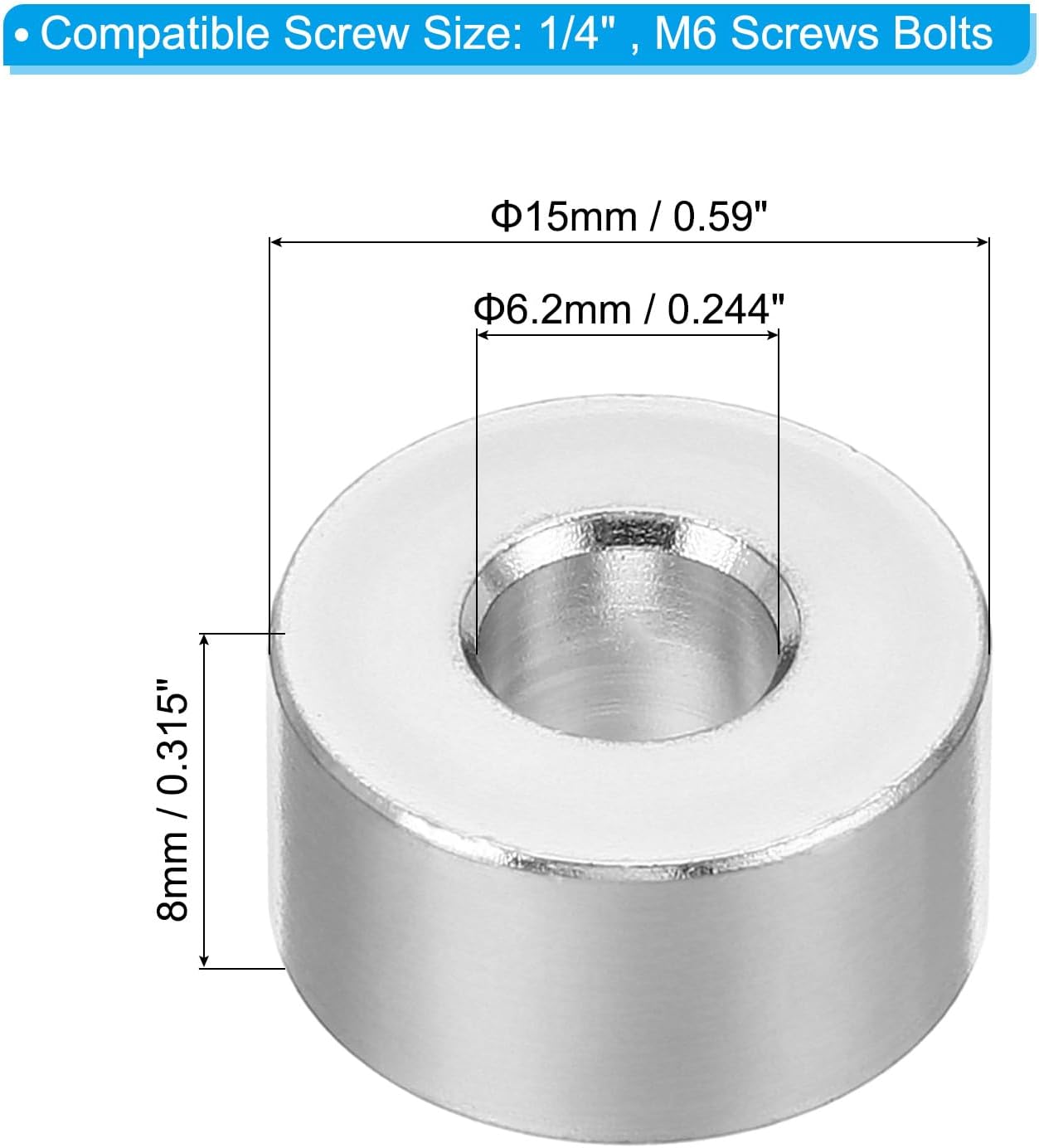 Alumínium távolságtartó részletes nézet