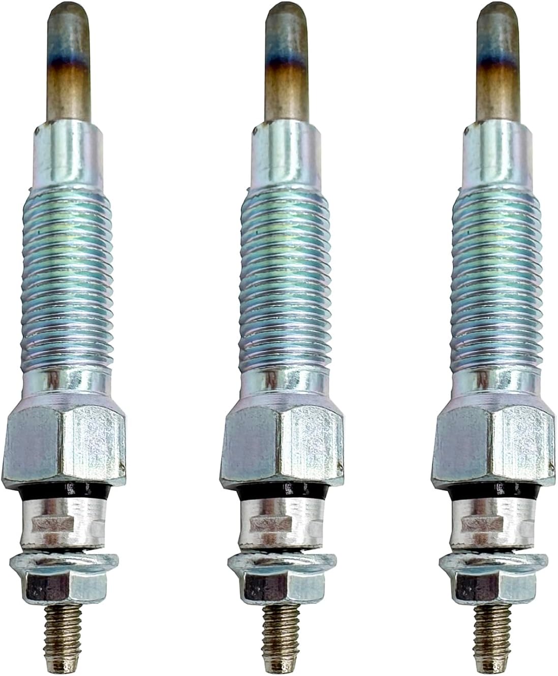 49036-0001 3Pcs Glow Plug for Kawasaki 2007 & Prior Mule 2510 3010, 2008 Mule 3010 4010, 2009-2013 Mule 4010 Replacement 49036-1051