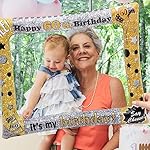 Inflatable Photo Frame 60th Birthday Photo Booth Selfie Frame DIY Balloon Picture Booth Prop for Wedding Birthday Party Supplies - Image 5
