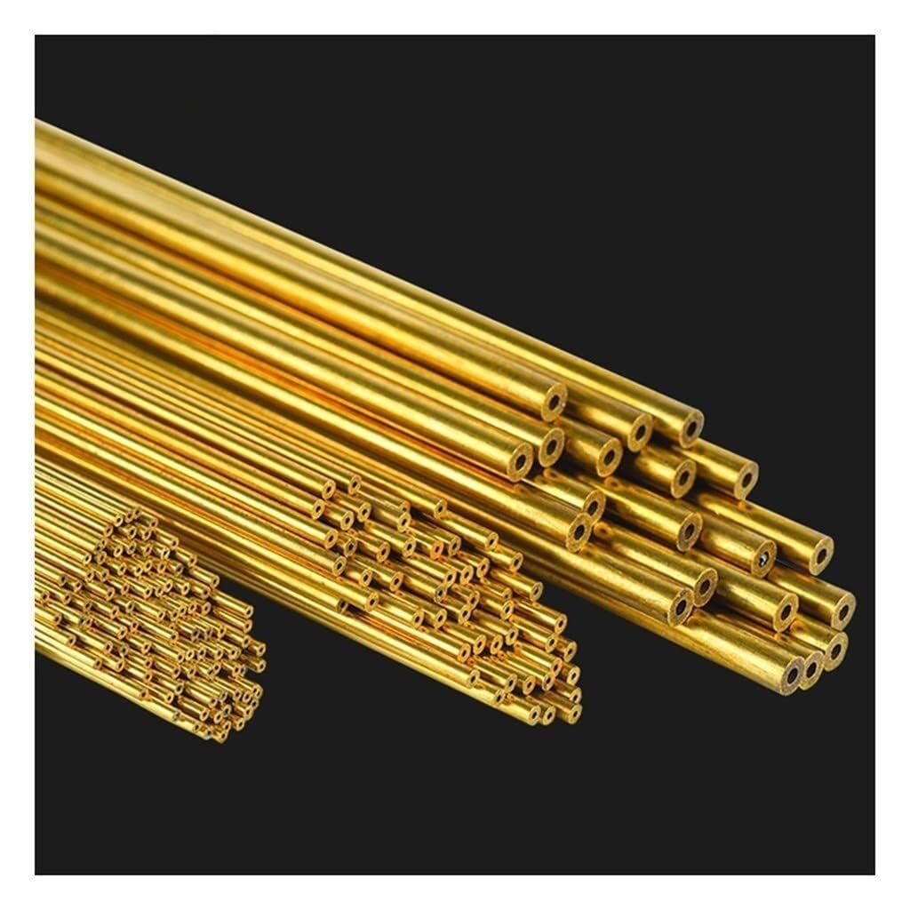 Jinfeuge Color 100Pcs 0.3/0.5/0.6/0.7/0.8/0.9/1/1.1/1.2/1.3/1.4/1.5/1.6/2/3.0Mm Single-Hole Brass Electrode Tube For Edm 500Mm/ /3.0Mm * 500Mm