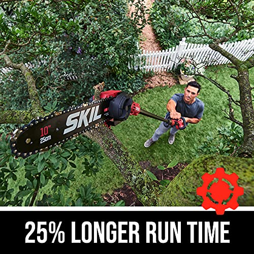 Skil PS4561C-10 Pwr Core 40 Brushless 40V 10'' Pole Saw Kit With Over 9Ft. Telescoping Shaft & Angled Head, Includes 2.5Ah Battery And Auto Pwr Jump Charger thumb #1