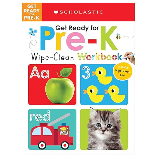 Get Ready for PreK WipeClean Workbook Scholastic Early Learners