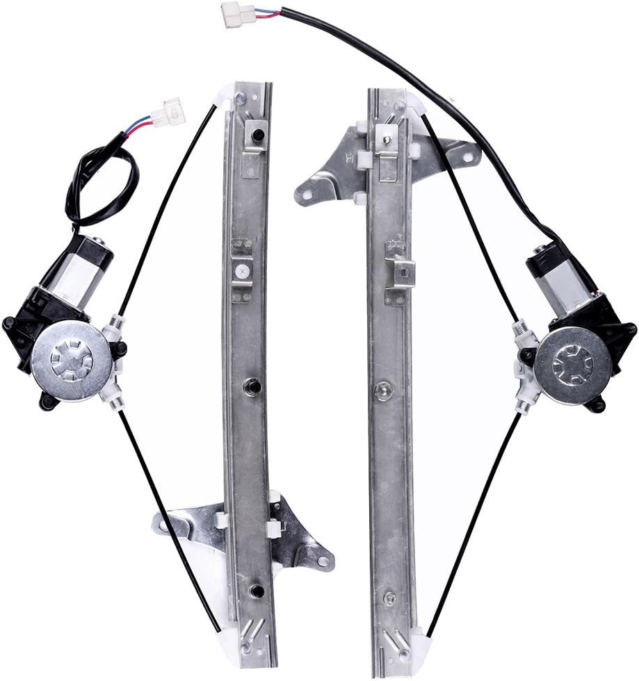 SCITOO Front Left Driver Side and Front Right Passenger Side Power Window Regulator with Motor Fit for 1992-1996 for Toyota Camry,741-707 & 741-708