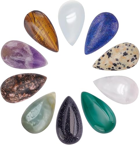 Miniatura 8 de PH PandaHall Cabujones de piedras preciosas naturales en forma de lágrima