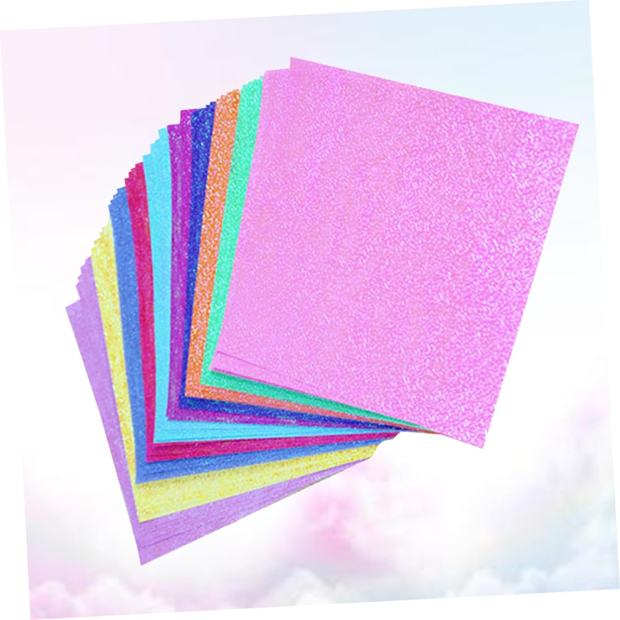 100stücke Buntes Origami Papier Glänzendes Faltpapier Perlglanzpapier Für Diy Bastelarbeiten Bastelpapier Handgeschöpftes Papier