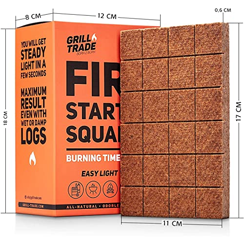 Grillanzünder Feueranzünder 144 STK., für BBQ-Grill, Camping Feuer, Holzofen, Pellets, Kamin -- das Beste Grill Zubehör… - Image 8