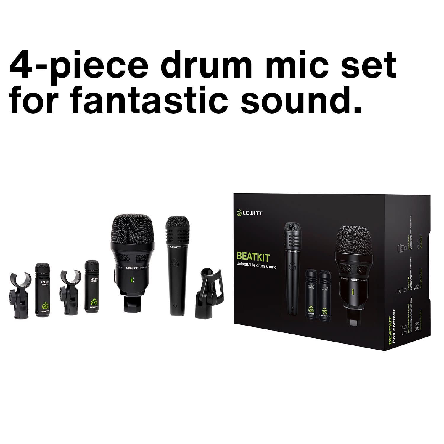 SET MICROFONI BATTERIA LEWITT BEATKIT