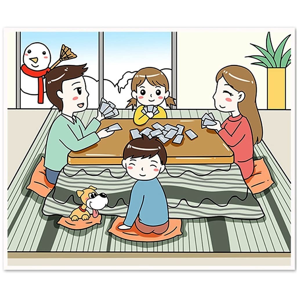 Tavolini caffè Riscaldamento Invernale a Pavimento, Riscaldamento Kotatsu, Tappetino Multifunzionale Basso, Trapunta Grigia, Un Regalo Caldo per La Famiglia (Colore : Grigio, Dimensioni : 75