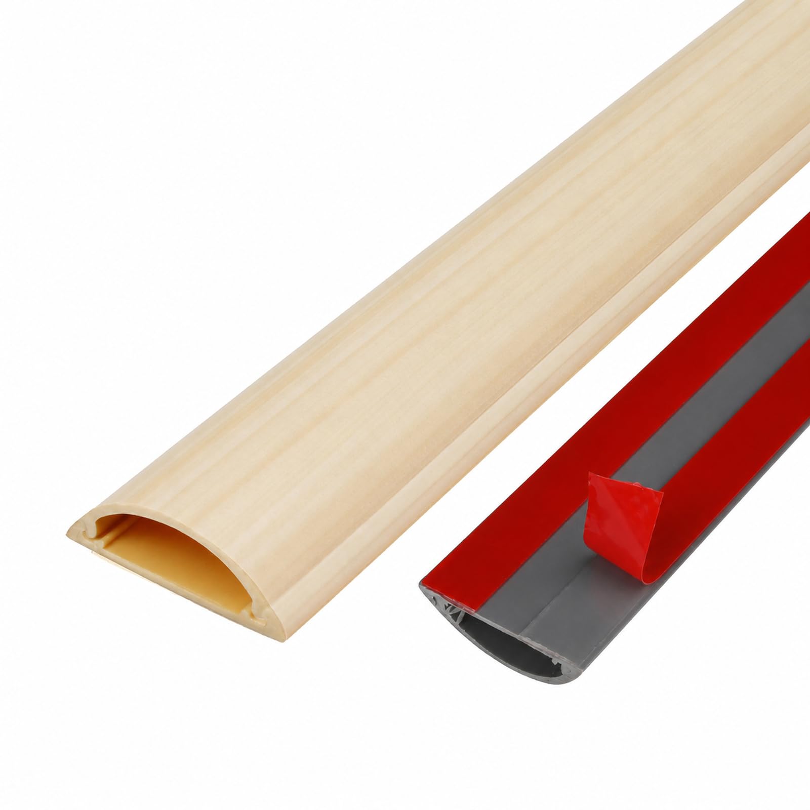 Canaline da Pavimento in PVC,Canalina per Cavi da Pavimento,Canalina Copricavo Semicircolare,Protegge i Cavi,Flessibile,Facile da Tagliare,per Officina,Magazzino e Garage