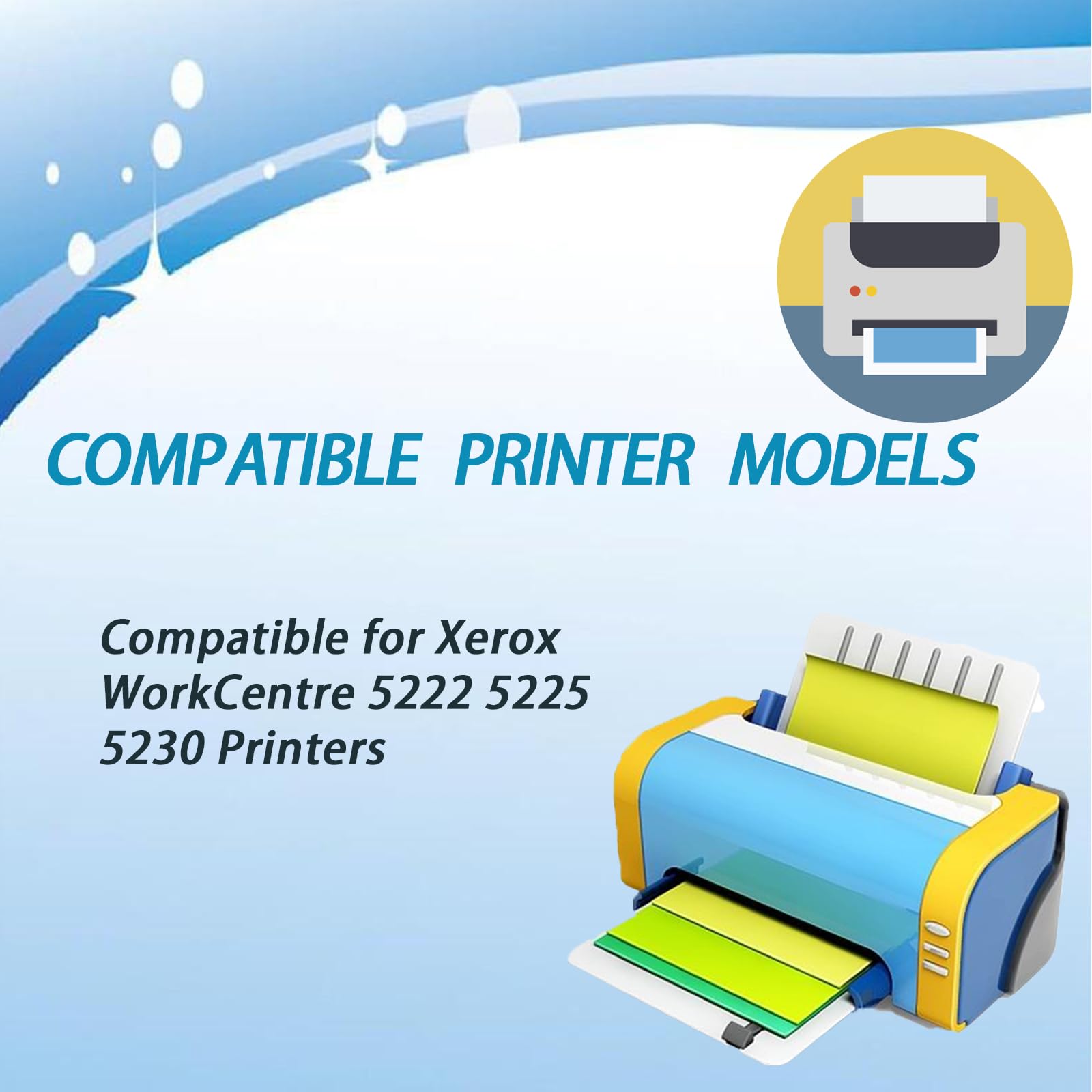 5225 Fuser Unit Compatible for Xerox WorkCentre 5222 5225 5230 Printers,High Yield 300000 Pages (Black)
