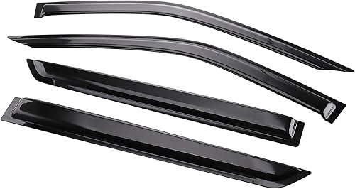 Miniatura 6 de MotorFansClub Deflectores de visera de ventilación de ventana, protectores de lluvia para Ford Explorer 2020 2021 2022 2023, negro