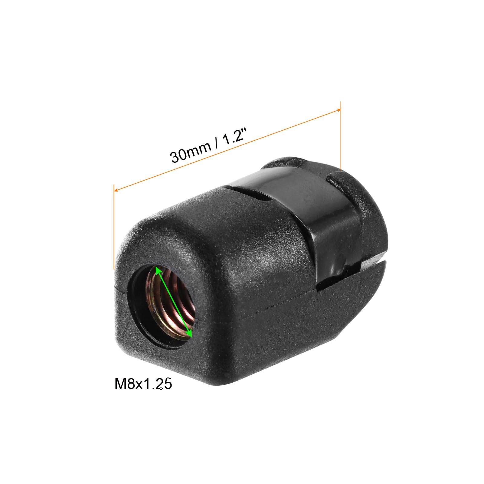 sourcing map Raccordo per tubo a compressione, filettatura femmina G3/8 x diametro esterno 8 mm, raccordo dritto in ottone, confezione da 2