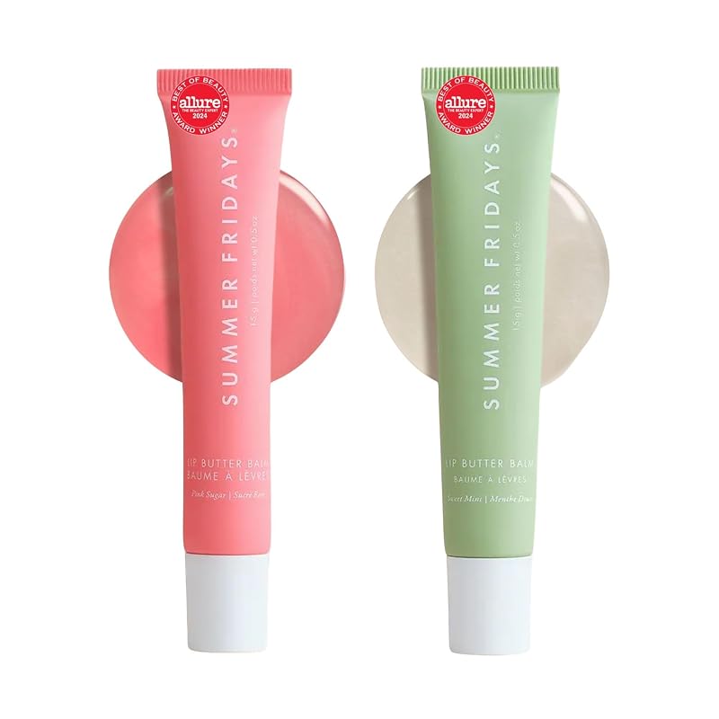 Summer Fridays Duo de Bálsamos Labiais Pink Sugar e Sweet Mint