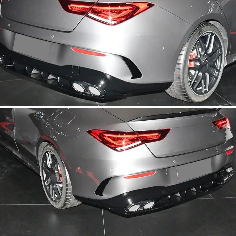 Divisor Canards Benz CLA C118 de acabado protector y estilo deportivo AMG 2020+ 7