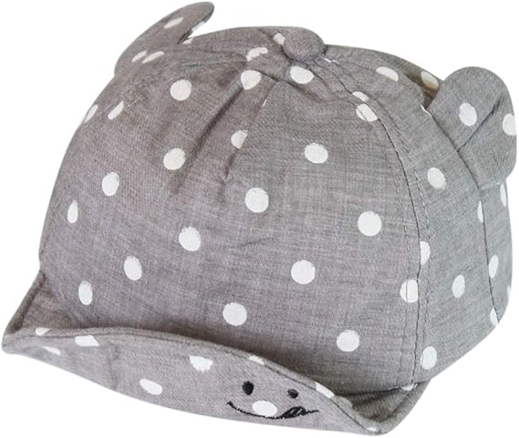 Amazon ライフ小屋 ベビーキャップ水玉 赤ちゃん ドット ベースボールキャップ ベビーハット 水玉柄 耳野球帽 ベビー帽子 お耳付き 折りたたみ 耳付き キッズ 日よけ帽子 幼児用 帽子 Uvカット 野球帽 紫外線対策 ベースボールキャップ 幼稚園 保育 遠足 小学校 男女