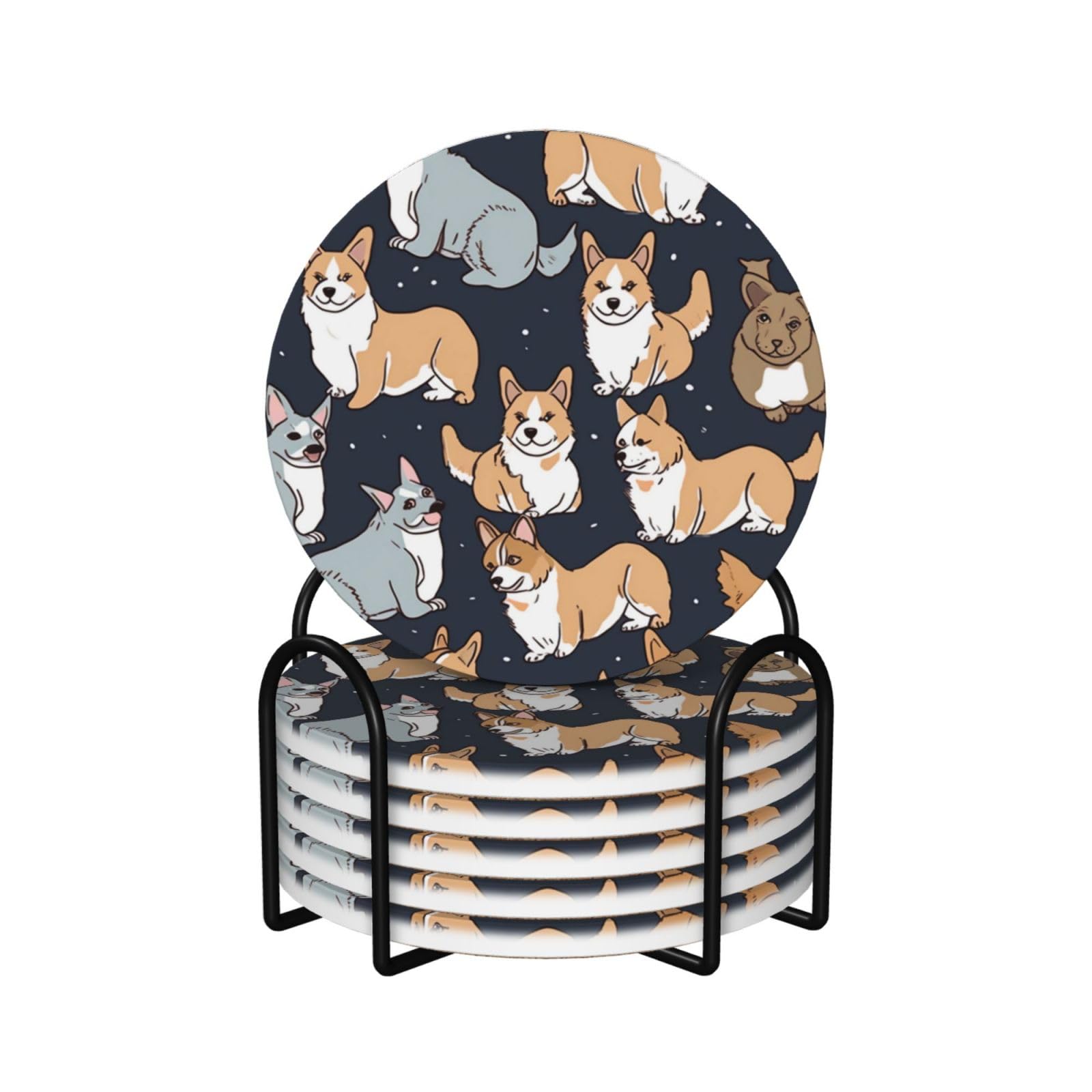 Dessous de verre céramique absorbants et support design pour décoration intérieure