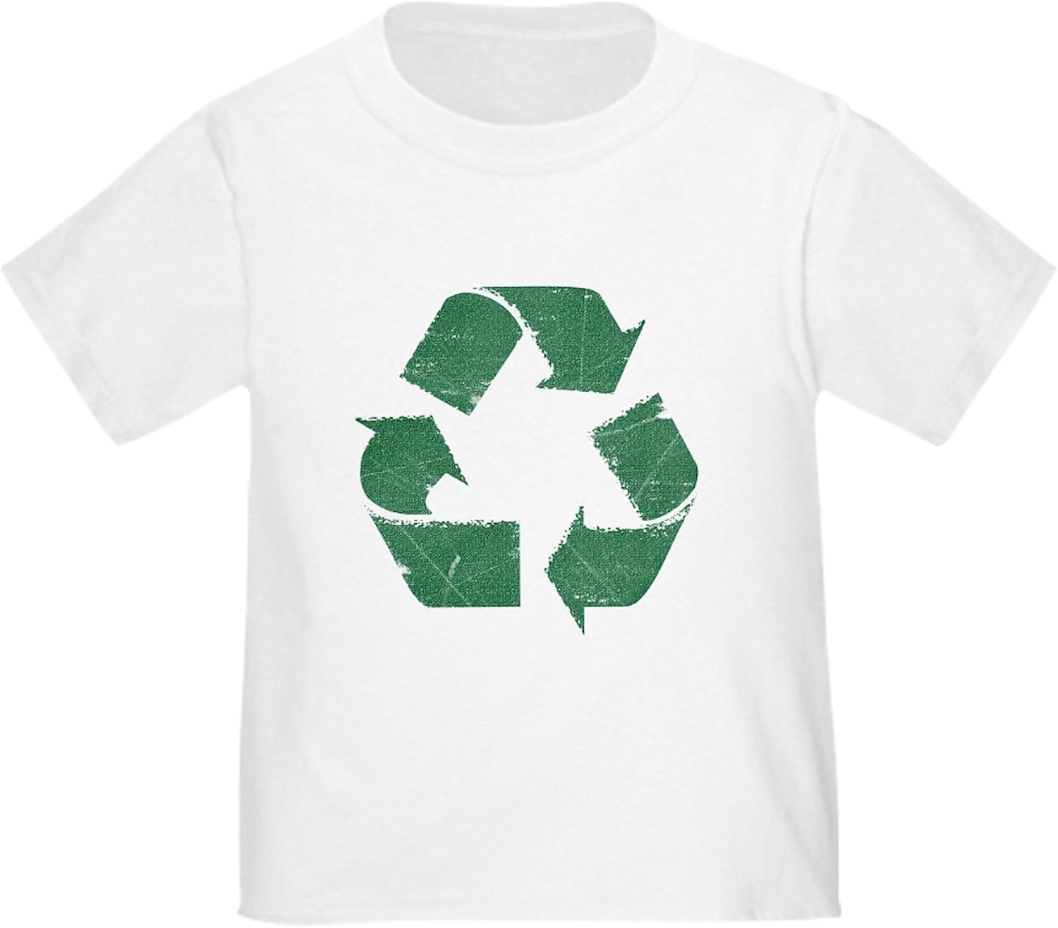 CafePress Vintage Green Recycle Sign Toddler T Shirt Cute Toddler Graphic Tee, 100% Cotton