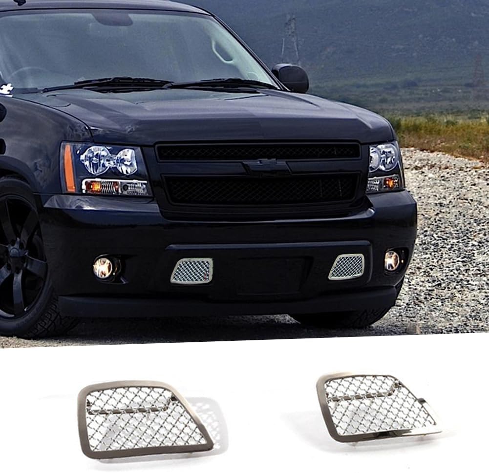 Bumper Grille Stainless Steel Bottom Mesh Grill Insert Compatible with 2007-2014 Tahoe Avalanche Suburban (Not For Z71 and Hybrid Model)