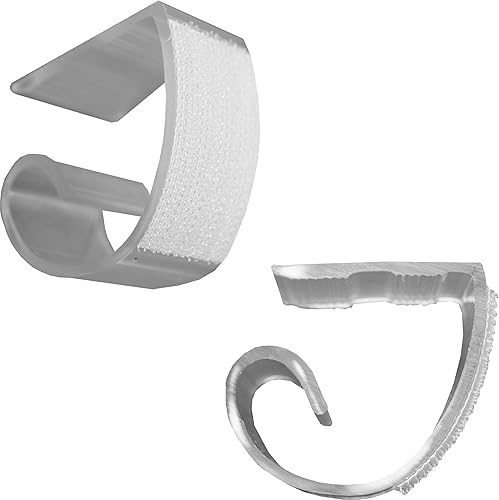 KV25 Clips de mesa para mantel con mínima visibilidad para fiestas, bodas y eventos, policarbonato, 1.5 x 1 pulgada, transparente, juego de 25