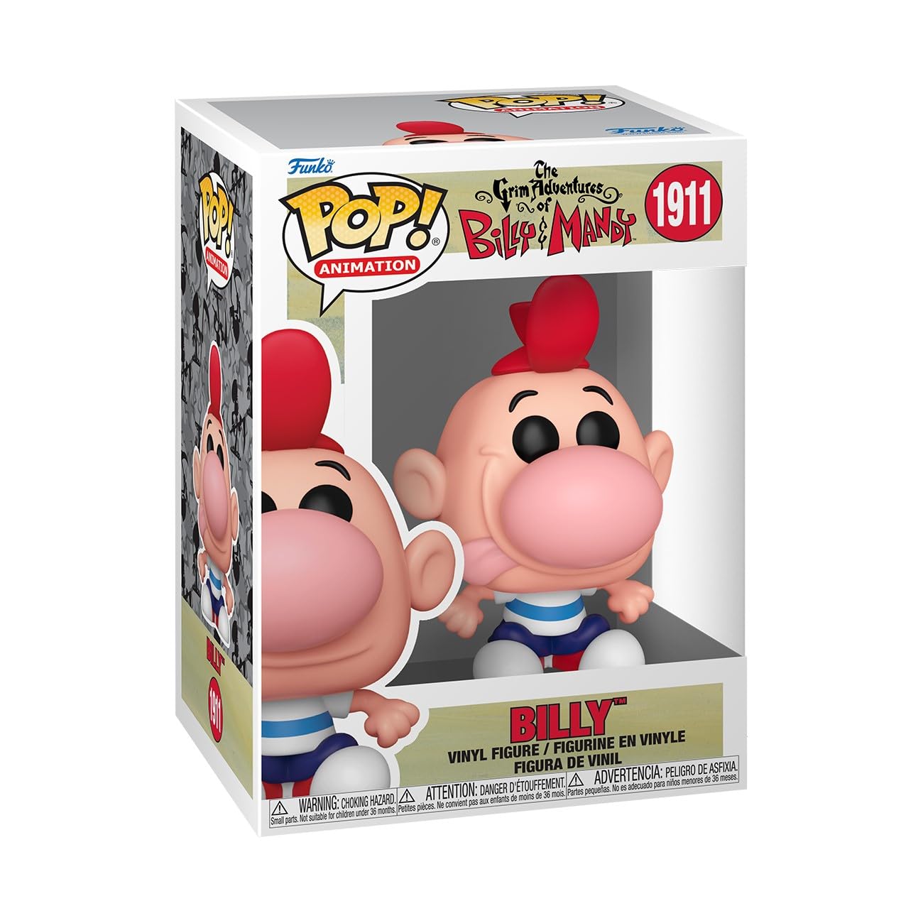Funko POP! Animation: B&M - Billy - Grim Adventures Of Billy and Mandy - Collectable Vinyl Figure - Gift Idea - Official Merchandise - Toys for Kids & Adults - TV Fans - Model Figure for Collectors