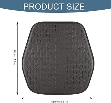 Gel Car Seat Cushion, Non-Slip Front Seat Bottom Cushion Pad, Coffee