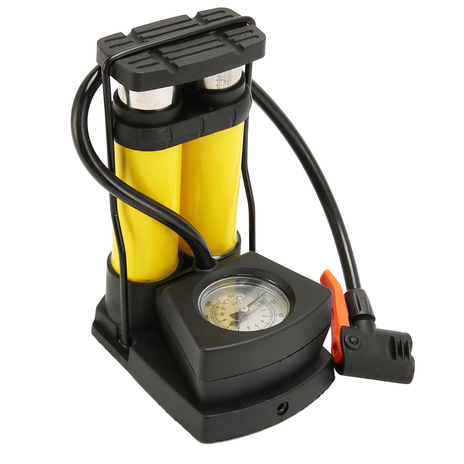 Aramox Double Foot Pump, Quick, Efficient Air Inflation, Portable Bike Floor Pump, Ideal for Tires & Cars, Aramoxnwdexmka4t