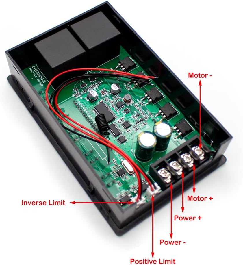 iDili Adjustable 60A PWM DC Motor Speed Regulator Controller 12V 24V 36V 48V Timing Reversible Remote Control 0-100% LCD