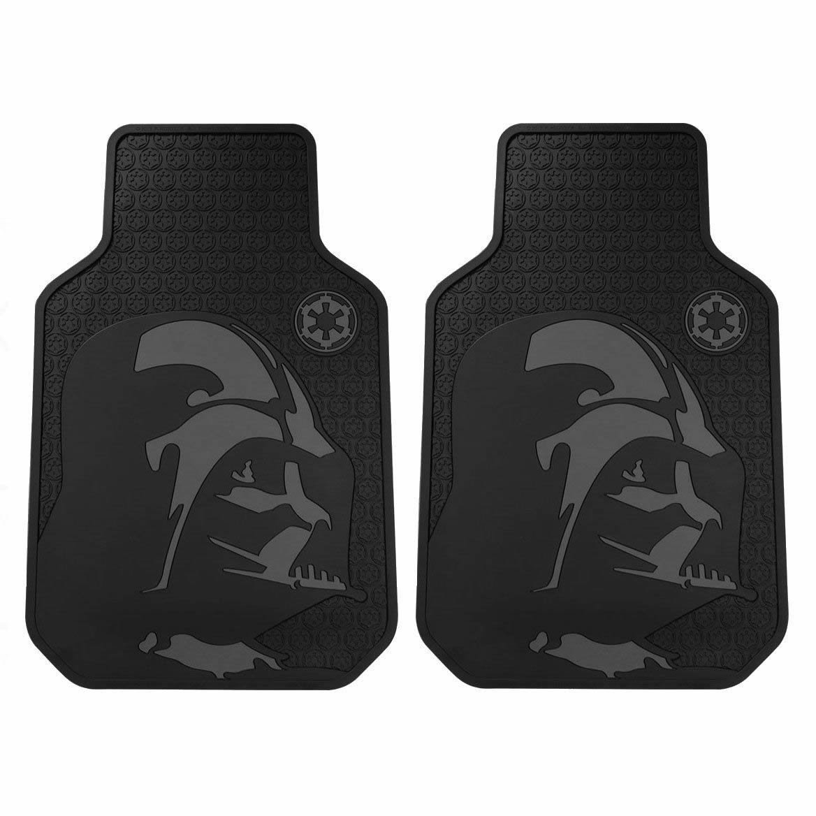 Star Wars Darth Vader with Galactic Empire Logo Car Truck SUV Front & Rear Seat Rubber Floor Mats - 4PC