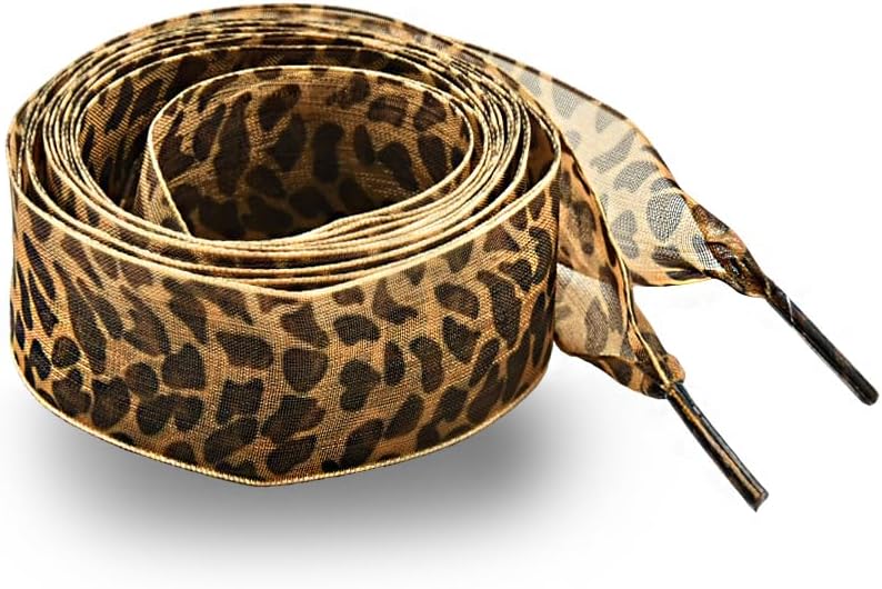 Leopard Shoe Laces for Sneakers Shoeslaces Cheetah Print Lace Shoelaces Leopard Print Shoes String Shoestrings Decoration
